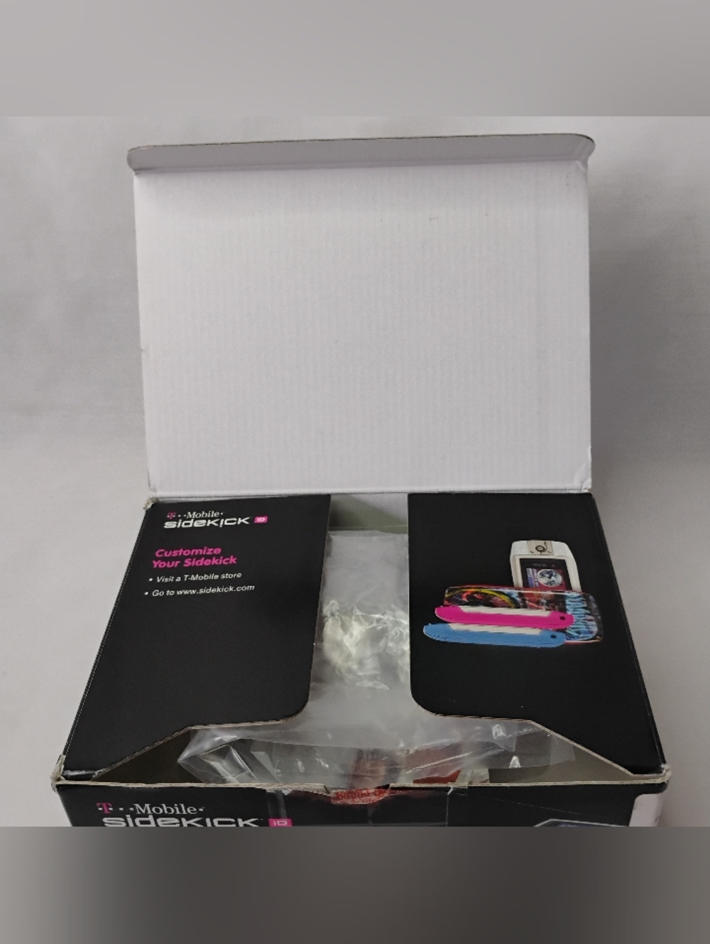 (NO PHONE) T-Mobile Sidekick iD PV150 Box Headphones Sim Card & Protective Case - Picture 8 of 16